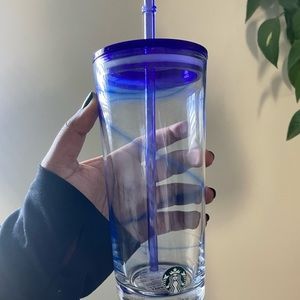 Starbucks swirl glass cup